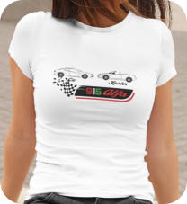 Exklusives T-Shirt-Design: Alfa Modelle 916 Spider und GTV