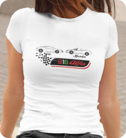 Exklusives T-Shirt-Design: Alfa Modelle 916 Spider und GTV